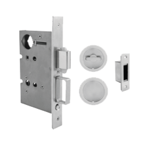 INOX PD8000 Interior Mortise Lockset w/ FH22CF Luna Concealed Fixing Flush Pull & TT06 Thumbturn