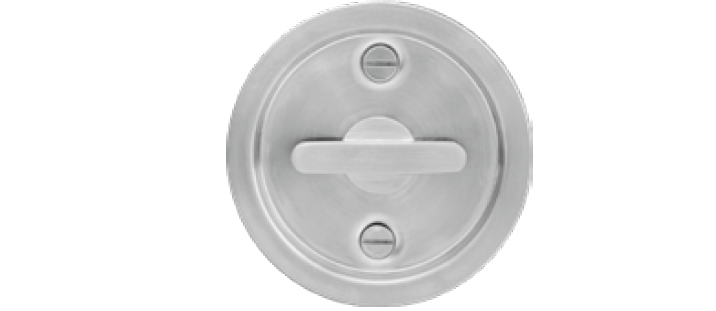 INOX PD2000 TwistLock Edge-Pull Lock For Sliding & Pocket Doors