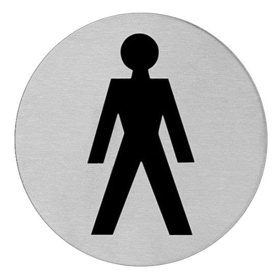 Karcher Design EZ200 Sign, Round, Finish-Satin Stainless Steel