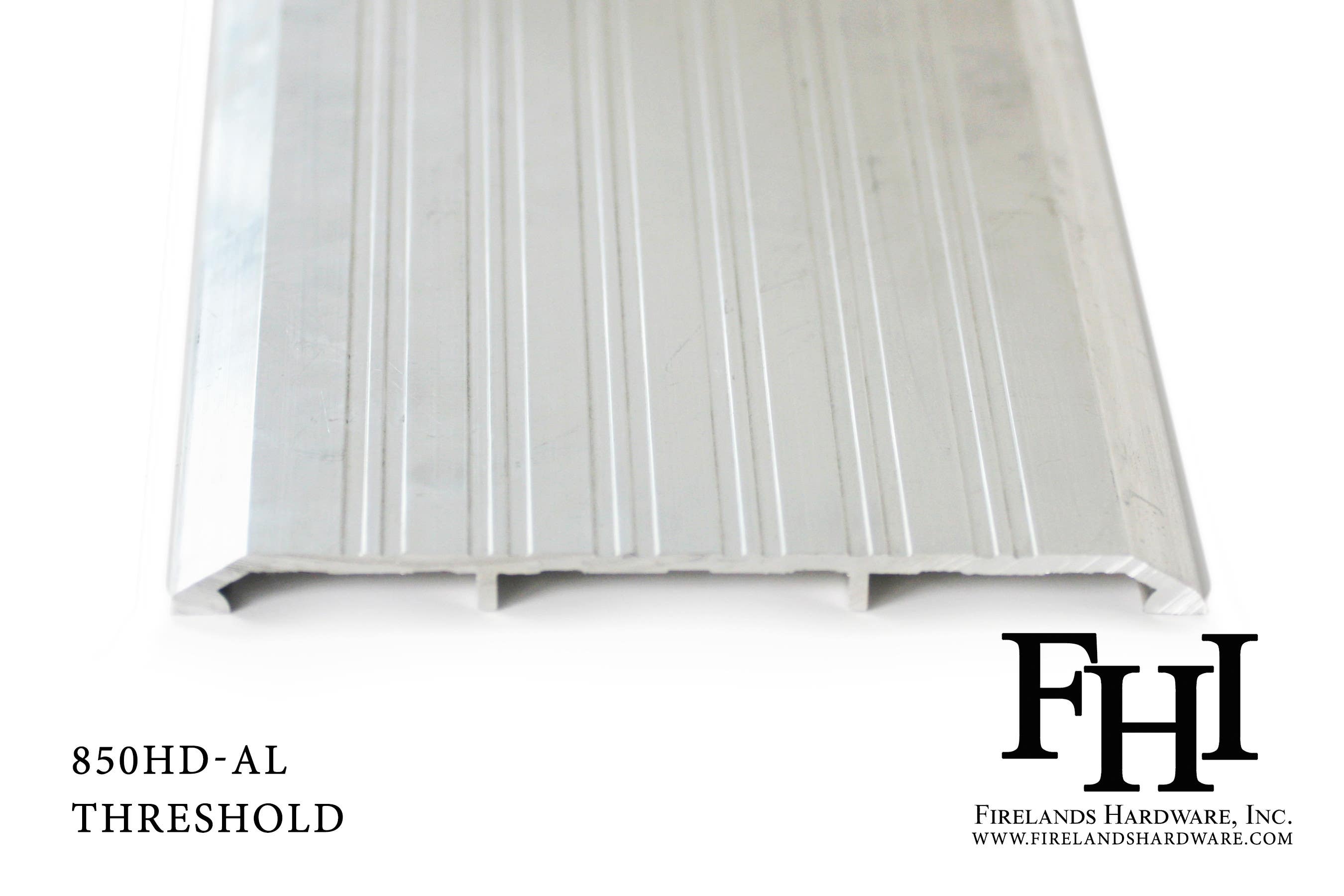 FHI 850HD-AL Heavy Duty Aluminum Threshold, 1/2" Rise, Mill Finish