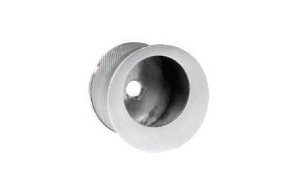 INOX EPIX01 Round Edge Pull, 1(25.4Mm) Dia., Concealed Fixing, Screws Included