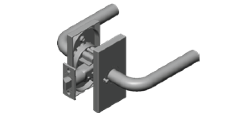 INOX TL4 Interior Tubular Lockset, RA / SE Rose, Group B, Non-Quick Ship