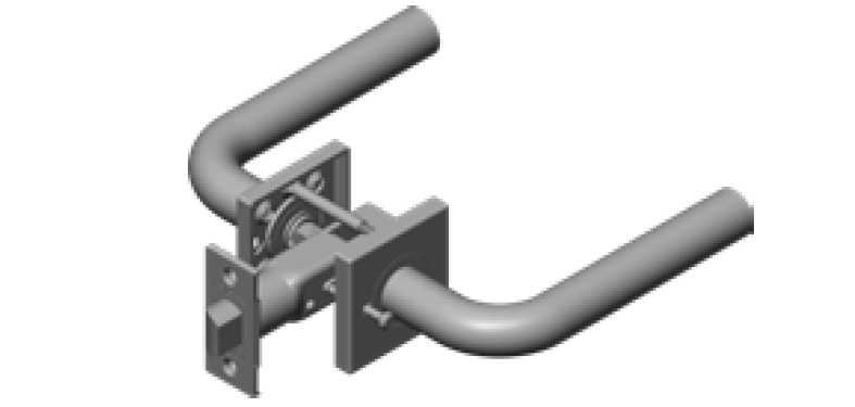 INOX TL7 Interior Tubular Lockset, GA/ GS Rose, Group A, Non-Quick Ship