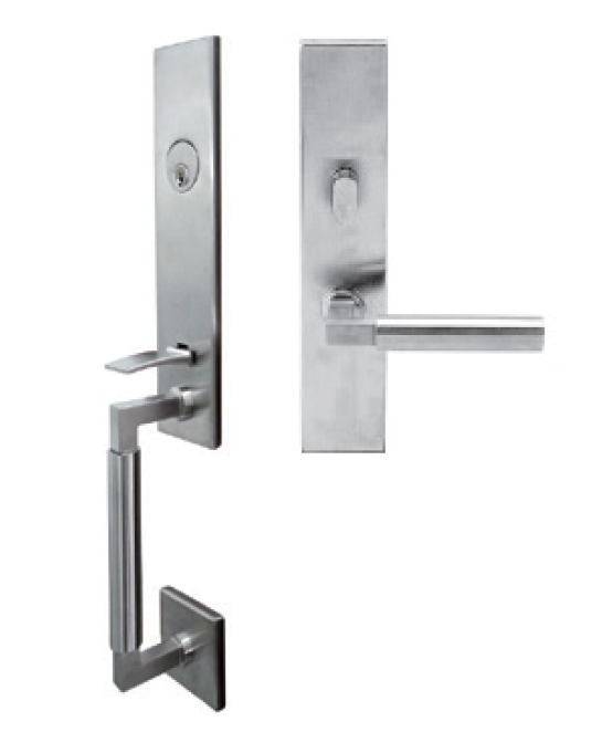 INOX NY/MH Mortise Exterior Lockset For Entrance, New York & Manhattan