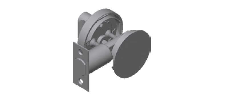 INOX CD Deadbolt With 2-1/2" Round Escutcheon