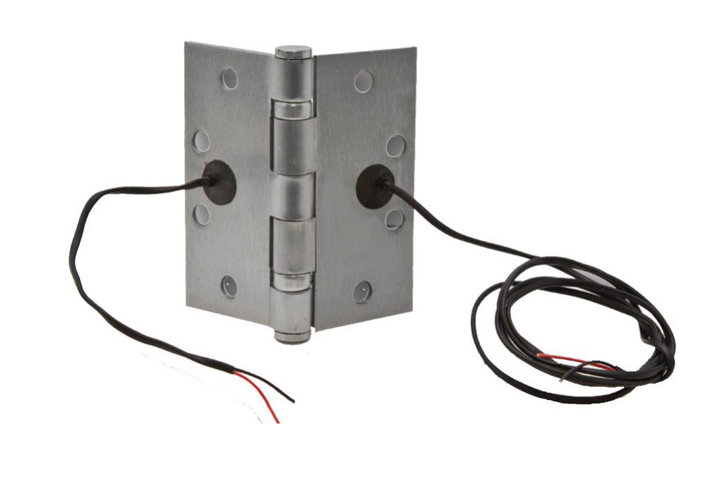 INOX HG8112-45-ETH4W Power Transfer Steel Hinge,Square Corner, 4-1/2" x 4-1/2"