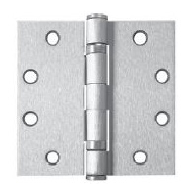 INOX HG Residential Plain Bearing Hinge, Square Corner