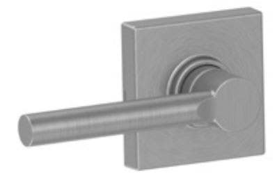 Schlage BRW/SQR J-Series Broadway Door Lever With Collins Rose