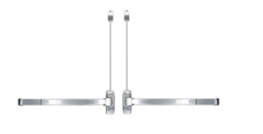 INOX ED93F-LBR3684PR Grade 1 Heavy Duty, Less Bottom Rod Exit Device, Fire Rated(Pair Only), Satin Stainless Steel