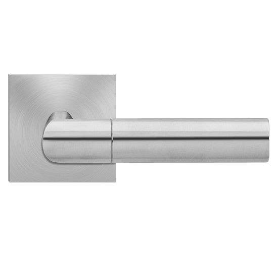 Karcher Design UEPL48 Oregon Lever Set w/ Plan Design Rose 2 9/16", For Pre-Bored Door (2 1/8")