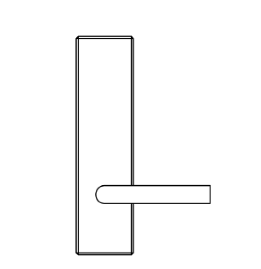 INOX SV Electrification of Exit Device Trim, 24V Voltage