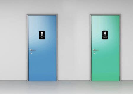 Alpine Industries ALPSGN-B Men'S And Women'S Restroom Signs