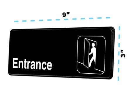 Alpine Industries ALPSGN-15 Entrance Sign, 3"x9"