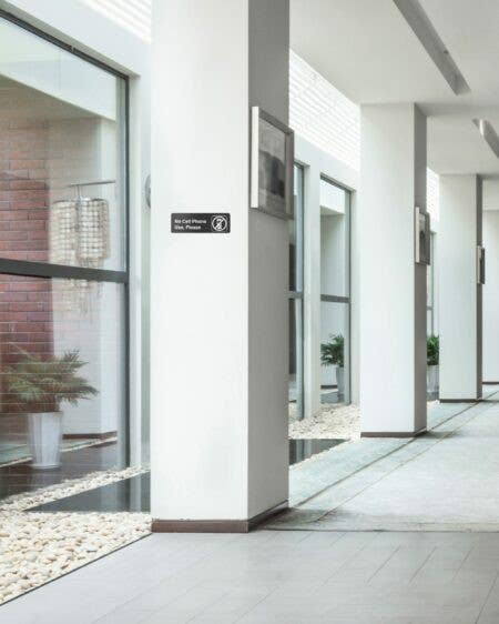 Alpine Industries ALPSGN-27 No Cell Phone Use, Please Sign, 3"x9"