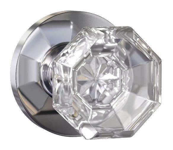Delaney BV925 Bravura Bancroft Grade 2 Crystal Knob with Round Trim