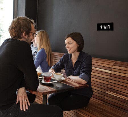 Alpine Industries ALPSGN-36 WiFi Sign, 3"x9"