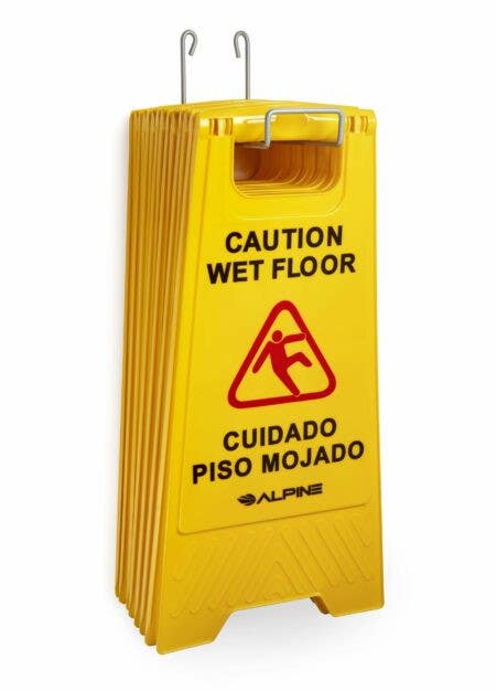 Alpine Industries ALP499 2-Sided Wet Floor Sign