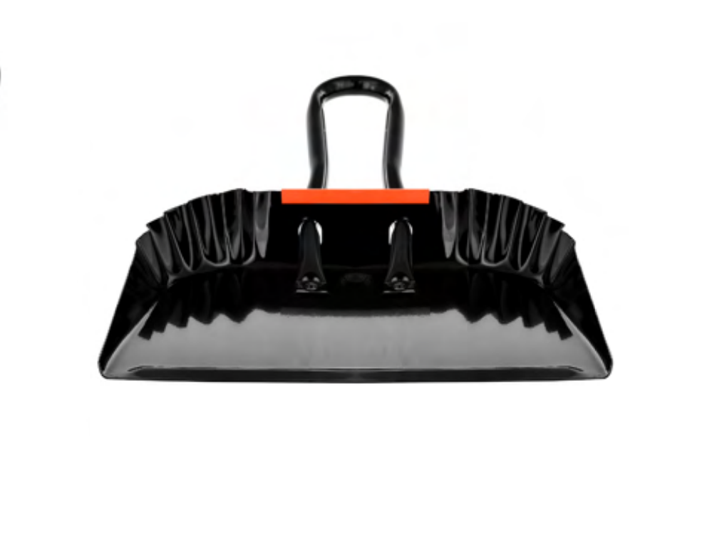 Alpine Industries ALP4999 Black Heavy-Duty Metal Dust Pan