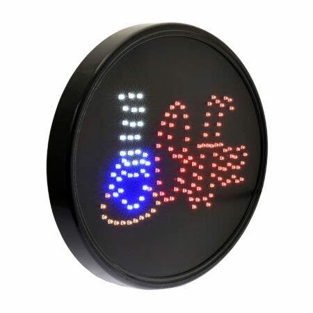 Alpine Industries ALP497-05 LED Coffee Sign, Oval, 23 x 14