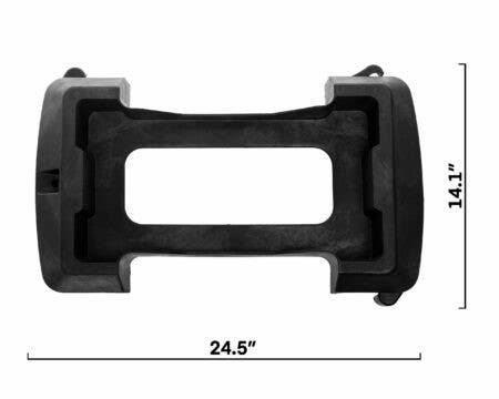 Alpine Industries ALP477-DOLLY Rectangular Trash Can Dolly, Black