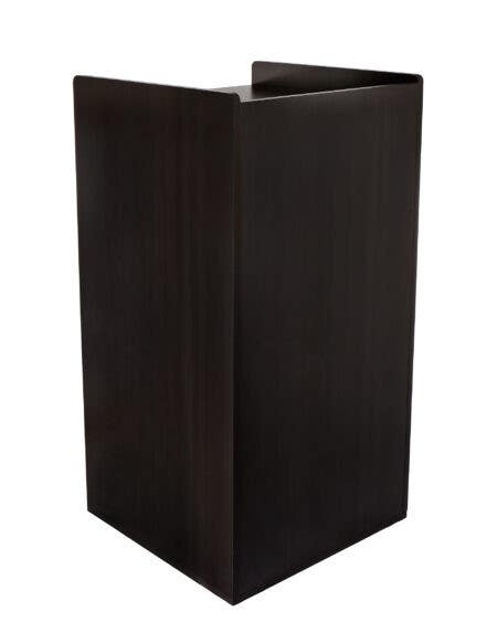 Alpine Industries ALP476 40 Gallon Wood Receptacle Enclosure with Drop Hole and Tray Shelf