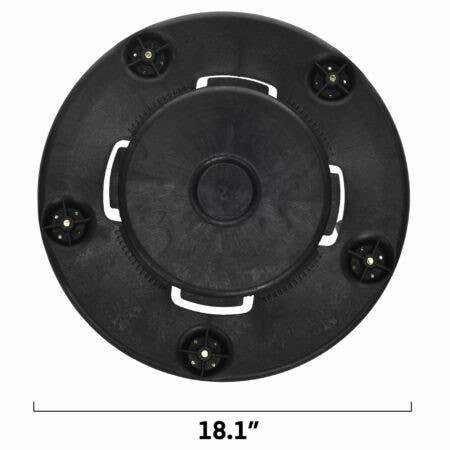 Alpine Industries ALP471-32-DOLLY Large Round Trash Can Dolly