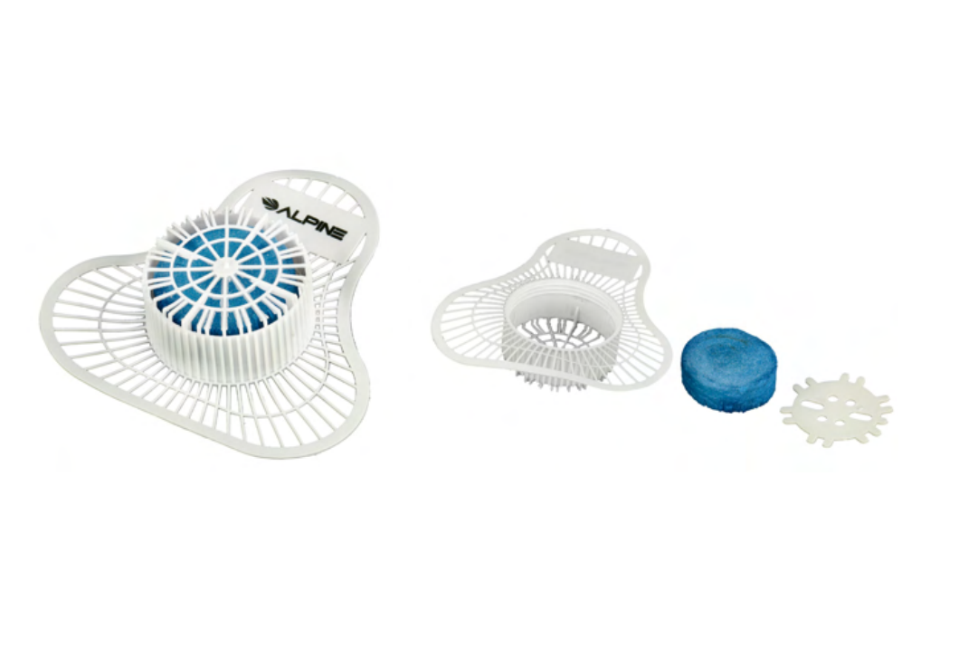 Alpine Industries ALP4333-1 Urinal Screen, With Non-para Block, Cleans And Deodorizes - 12 Pack