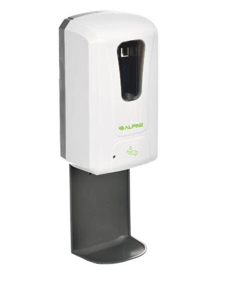 Alpine Industries ALP430 Automatic Hands-Free Liquid/Gel Hand Sanitizer/Soap Dispenser, 1200ml