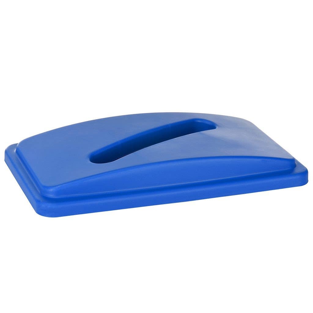Alpine Industries ALP478-4-BLU Blue Slim Trash Can Paper Recycling Lid