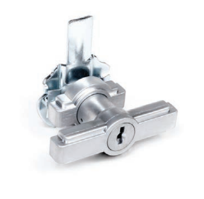 CCL 00593 15766 T-Handle Lock, Keyed Alike CAT60, 3-Point, Finish - Satin Chrome