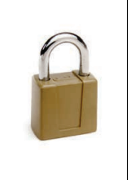 CCL 03060 66 Padlock, Die-Cast, Disc Tumbler, 3/4" Hardened Steel Shackle