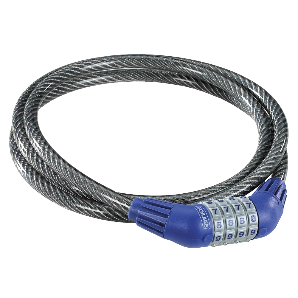 Schlage 999225 Locking Resettable Combination Cable - 5' x 3/8"
