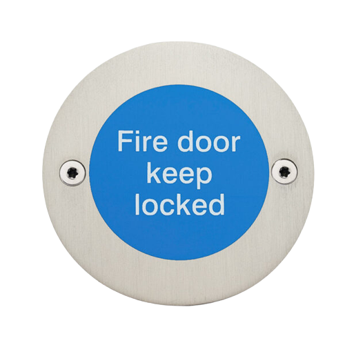 Modric SS8448S 50mm Fire Door Keep Locked, Satin Stainless Steel