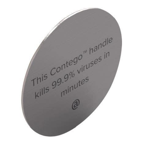 Modric SS8451S 50mm Contego Notification Sign, Satin Stainless Steel