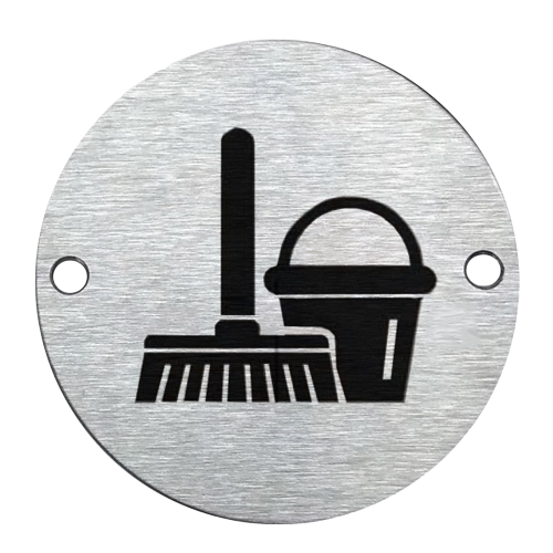 Modric SS8455 76mm Cleaners sign. Satin Stainless Steel