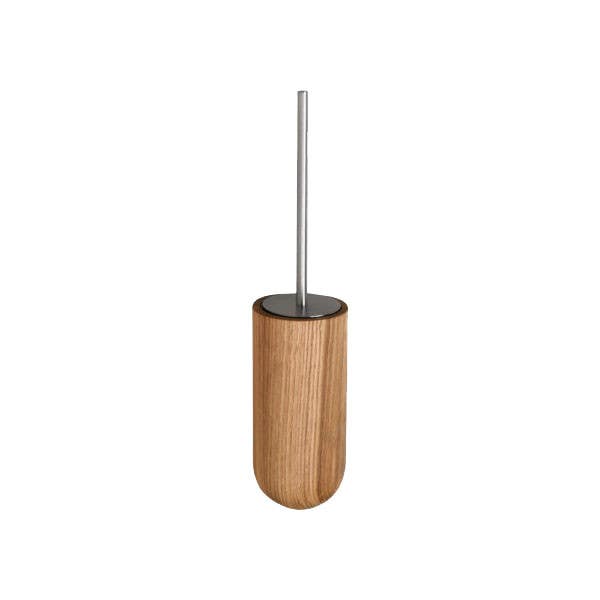Modric HO2845 Holt Toilet Brush Holder, European Oak