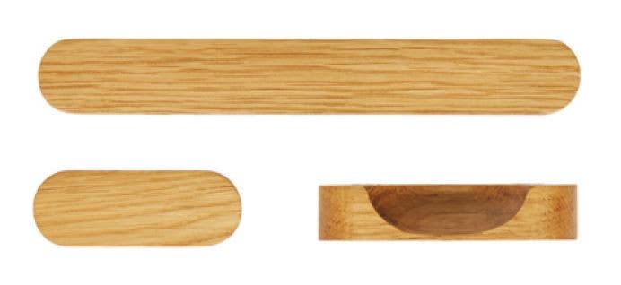 Modric HO25 Series Holt Cabinet Handle, European Oak