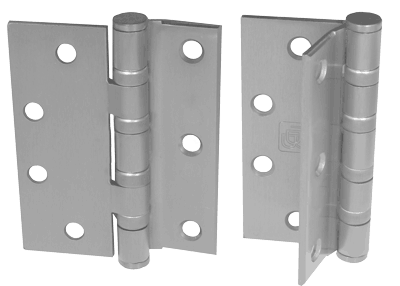 PBB 4B8245  Heavy Weight 4 Ball Bearing 4.5" Steel Hinge, Half Mortise