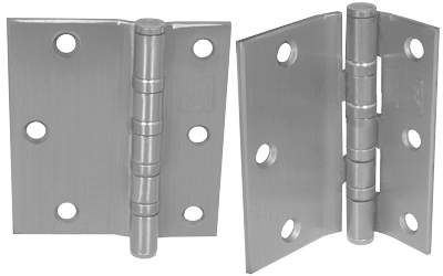 PBB 4B8345  Heavy Weight 4 Ball Bearing 4.5" Steel Hinge, Full Surface