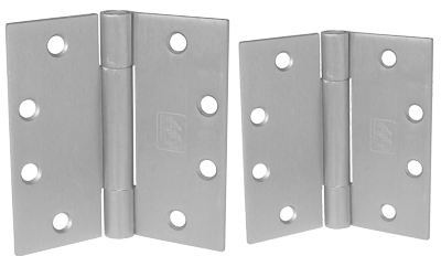 PBB CB51 Standard Weight 3 Knuckle Concealed Bearing Stainless Steel Hinge, Full Mortise