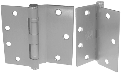 PBB BB5445 5 Knuckle Ball Bearing Stainless Steel 4.5" Hinge, Half Surface Standard Weight
