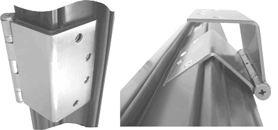 PBB WTBB51 Wide Throw Standard Weight Ball Bearing Stainless Steel Hinge, Full Mortise