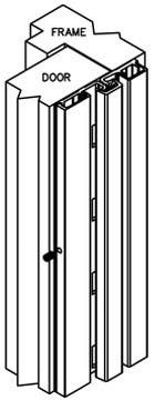 PBB CG33N Full Surface Narrow Frame 1/16" Inset Aluminium Hinge, Heavy Duty