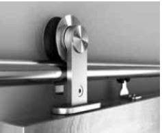 PBB BD5A Barn Door Track System, Stainless Steel