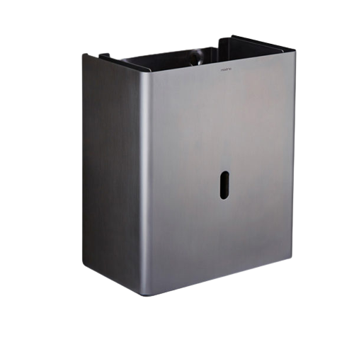 Modric SS2465 Surface Mounted Waste Bin, Satin Stainless Steel