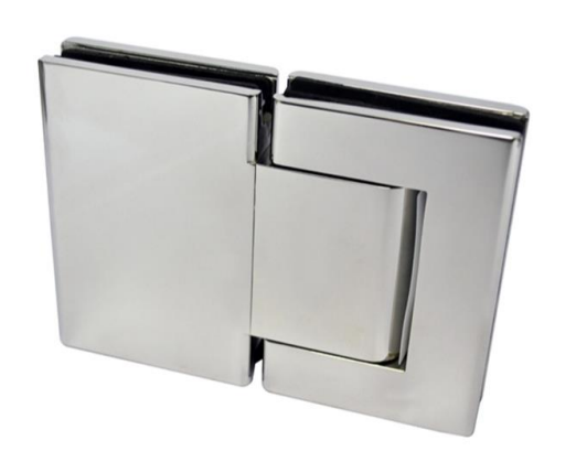 Modric SS830 Allgood Pair Of Hydraulic Hinges (Glass to Glass Mounted), Satin Stainless Steel