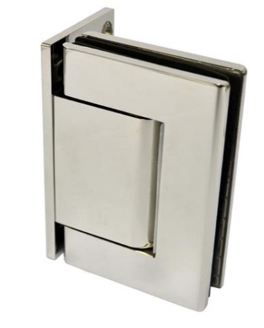 Modric SS820 Allgood Pair Of Hydraulic Hinges (Glass to Wall Mounted), Satin Stainless Steel