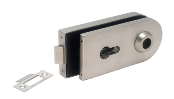 Modric SS812 Allgood Horizontal Locking Latch Patch Fitting, Satin Stainless Steel