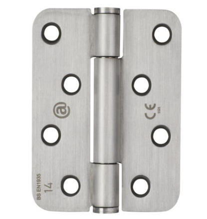 Modric SS8066RE  Grade 316 Concealed Bearing Butt Hinges, Satin Stainless Steel