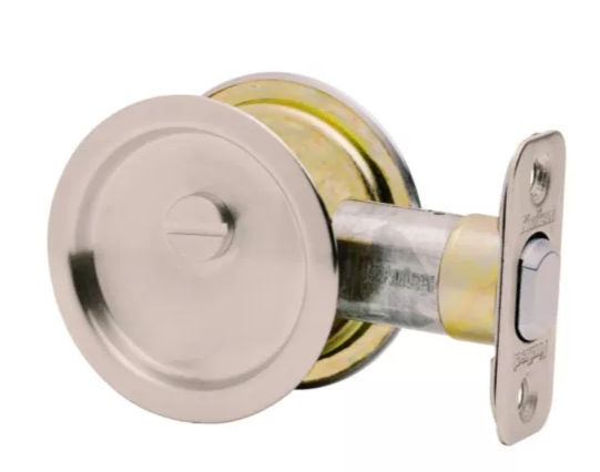 Kwikset 335 Round Pocket Door Lock, Function-Privacy